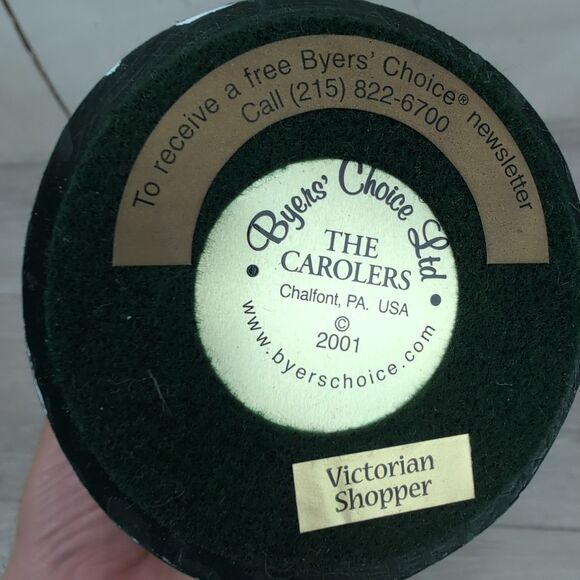 2001 BYERS Choice THE CAROLERS Man with HORSE & GIFTS VICTORIAN SHOPPER - Picture 7 of 8